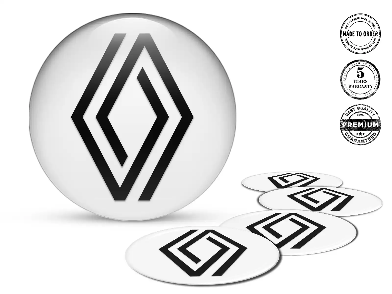 Renault Silikonaufkleber Logo Luxus Raddekoration
